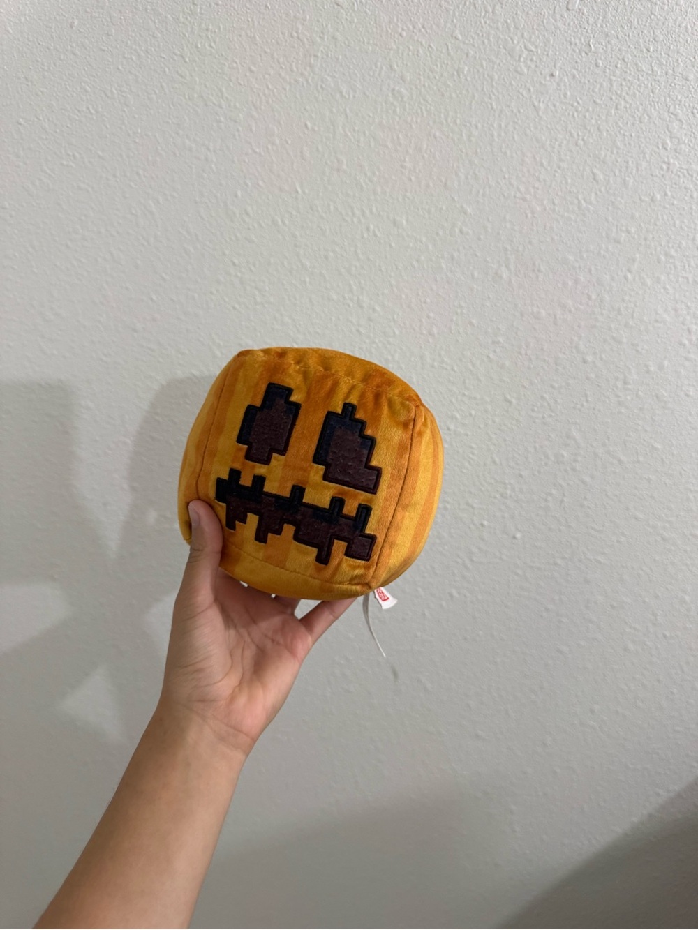 Mini Minecraft pumpkin plush